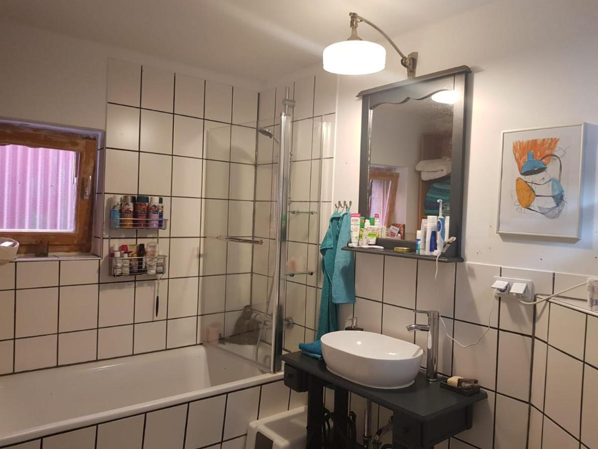 Aeltestes Haus In Quentel - Ferienwohnung 2 Mit Dachterrasse Lichtenau Eksteriør bilde